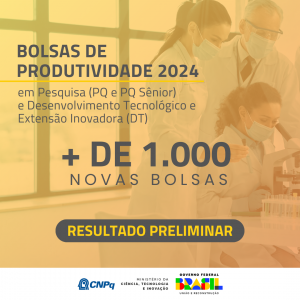 CNPq DIVULGA RESULTADO DAS BOLSAS DE PRODUTIVIDADE EM PESQUISA: PROFESSORES DO CENTRO DE CIÊNCIAS JURÍDICAS TÊM BOLSAS DE PESQUISA RENOVADAS Com mais de 1.000 bolsas novas e 1.555 bolsistas contemplados pela primeira vez - o equivalente a 25% do total de aprovados - , a chamada de Bolsas de Produtividade 2024 divulgou, em 15 de maio, seu resultado preliminar, indicando a ampliação e oxigenação de uma das mais tradicionais políticas públicas de fomento à ciência, tecnologia e inovação do país. Foram aprovados, ao todo, 6.037 bolsistas: 5.617 em Produtividade em Pesquisa (PQ, correspondente a 40% da demanda); 84 em Produtividade em Pesquisa Sênior (PQ-Sr, 55% da demanda); e 336 em Desenvolvimento Tecnológico e Extensão Inovadora (28% da demanda). A Universidade Federal de Santa Catarina (UFSC) foi contemplada com 118 bolsas. Do Centro de Ciências Jurídicas (CCJ), os professores José Rubens Morato Leite (Produtividade em Pesquisa Sênior) e Letícia Albuquerque(Produtividade em Pesquisa) tiveram suas bolsas renovadas. O resultado indica a concessão de 1.009 bolsas além do previsto, permitindo uma significativa renovação do quadro total, que é de cerca de 16 mil bolsistas. Do total de bolsas PQ e PQ-Sr aprovadas, 7,5% são de nível A; 12% de nível B; e 80,5% de nível C. Para as bolsas DT, os percentuais foram de 1%, 12% e 87%, respectivamente. "O programa de bolsas de pesquisas tem cinquenta anos de existência e como política pública tem sido decisivo no incremento da produção científica e tecnológica brasileira. Seu reforço e aprimoramento corresponde à necessidade de apoio aos nossos melhores cientistas. Somando-se a essas 1000 novas bolsas o incremento de 500 bolsas em 2023, totalizamos agora quase 10% de ampliação do número total de bolsistas de produtividade, uma ampliação significativa na história recente do país", avalia o diretor científico do CNPq, Olival Freire Jr. Do total de aprovados, 1.555 irão receber uma bolsa de produtividade pela primeira vez. Destes, 626 são mulheres, o equivalente a 40% do total - dado que iguala ao percentual da demanda por gênero e supera o percentual global aprovado na chamada, que é de 35%, uma constante em relação às chamadas anteriores. A matéria completa sobre as bolsas de produtividade pode ser acessada em: CNPq